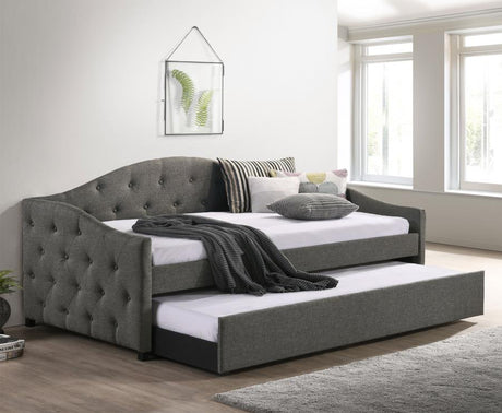Sadie Upholstered Twin Daybed With Trundle - (300638)