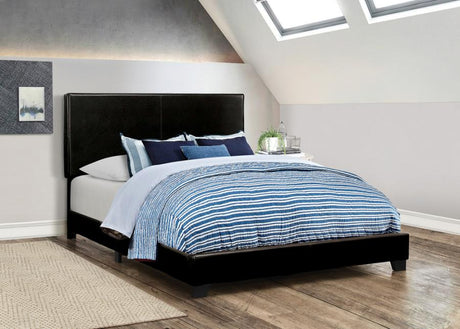 Dorian Upholstered Full Bed Black - (300761F)