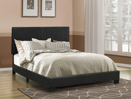 Dorian Upholstered Queen Bed Black - (300761Q)