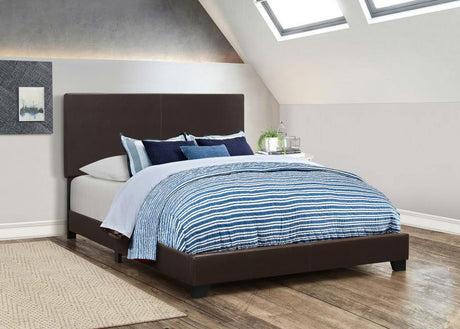 Dorian Upholstered Full Bed Brown - (300762F)