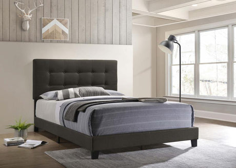 Mapes Upholstered Tufted Full Bed Charcoal - (305746F)