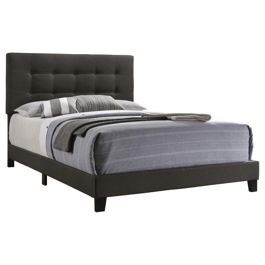 Mapes Upholstered Tufted Full Bed Charcoal - (305746F)