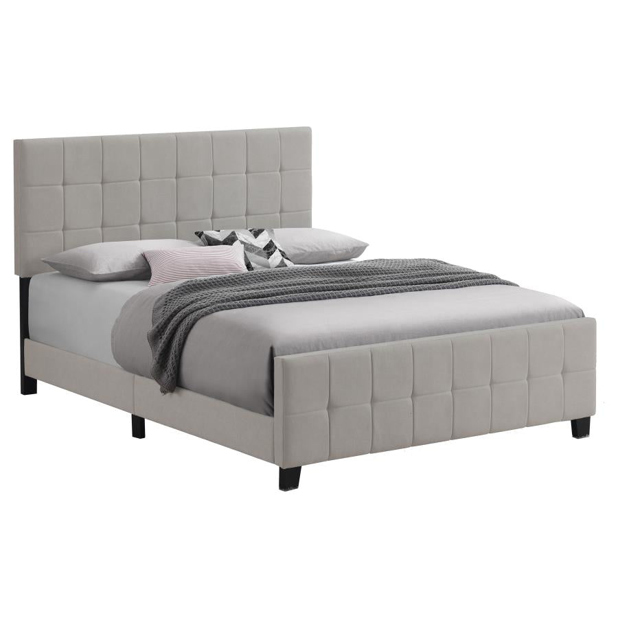 Fairfield Queen Upholstered Panel Bed Beige - (305952Q)