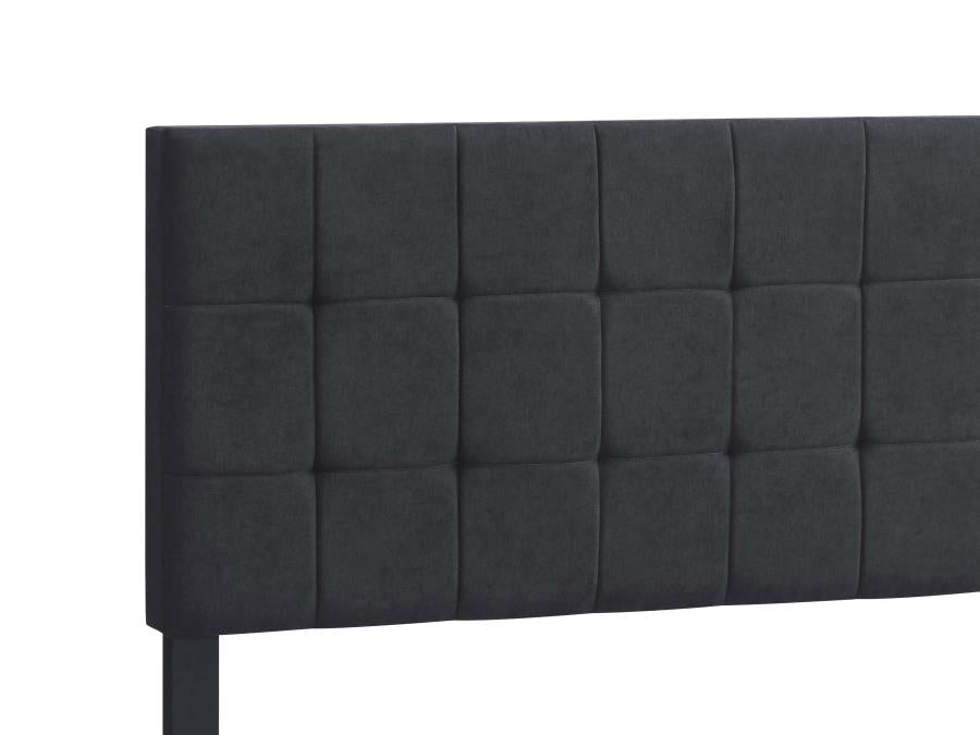Fairfield Eastern King Upholstered Panel Bed Dark Grey - (305953KE)