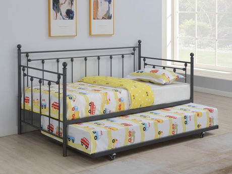 Nocus Spindle Metal Twin Daybed With Trundle - (306057)