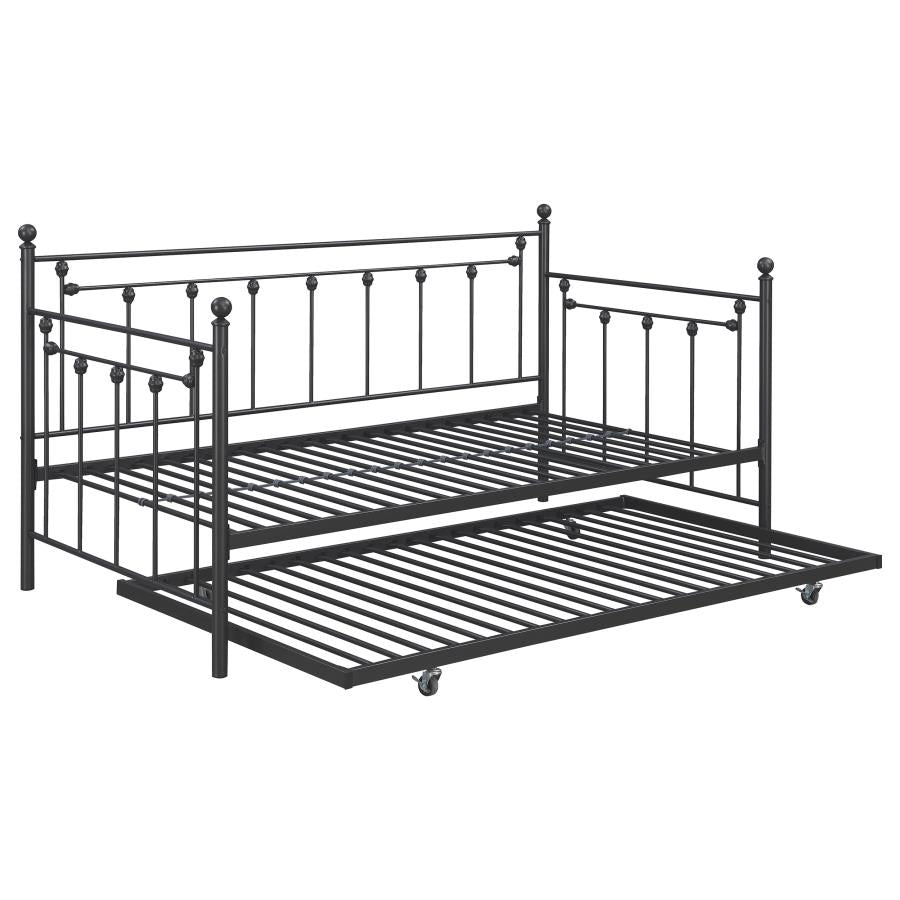 Nocus Spindle Metal Twin Daybed With Trundle - (306057)