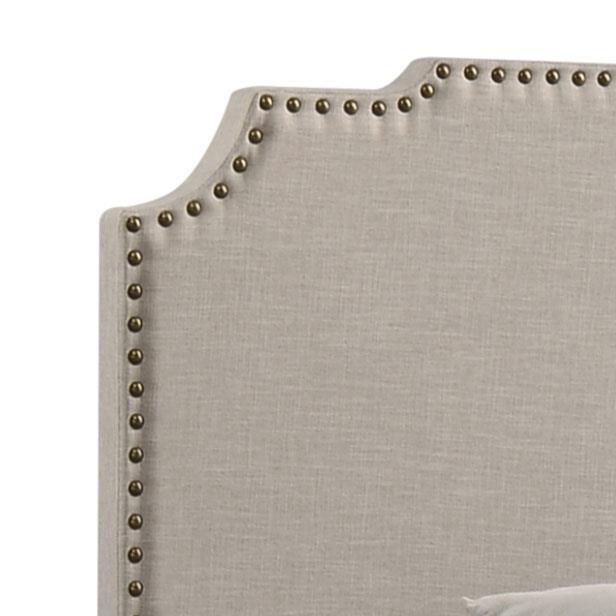Tamarac Upholstered Nailhead Queen Bed Beige - (310061Q)