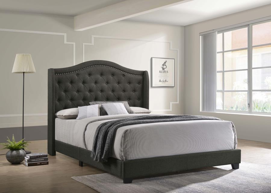 Sonoma Camel Back Queen Bed Grey - (310072Q)