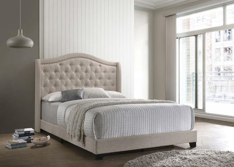 Sonoma Camel Back Full Bed Beige - (310073F)