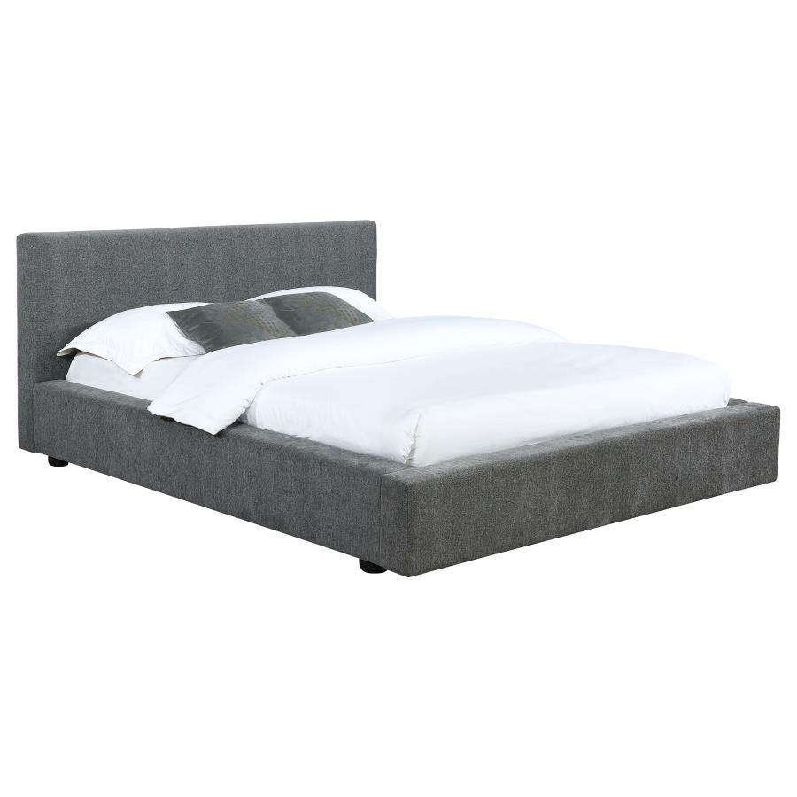 Gregory Upholstered Platform Bed Graphite - (316020KE)