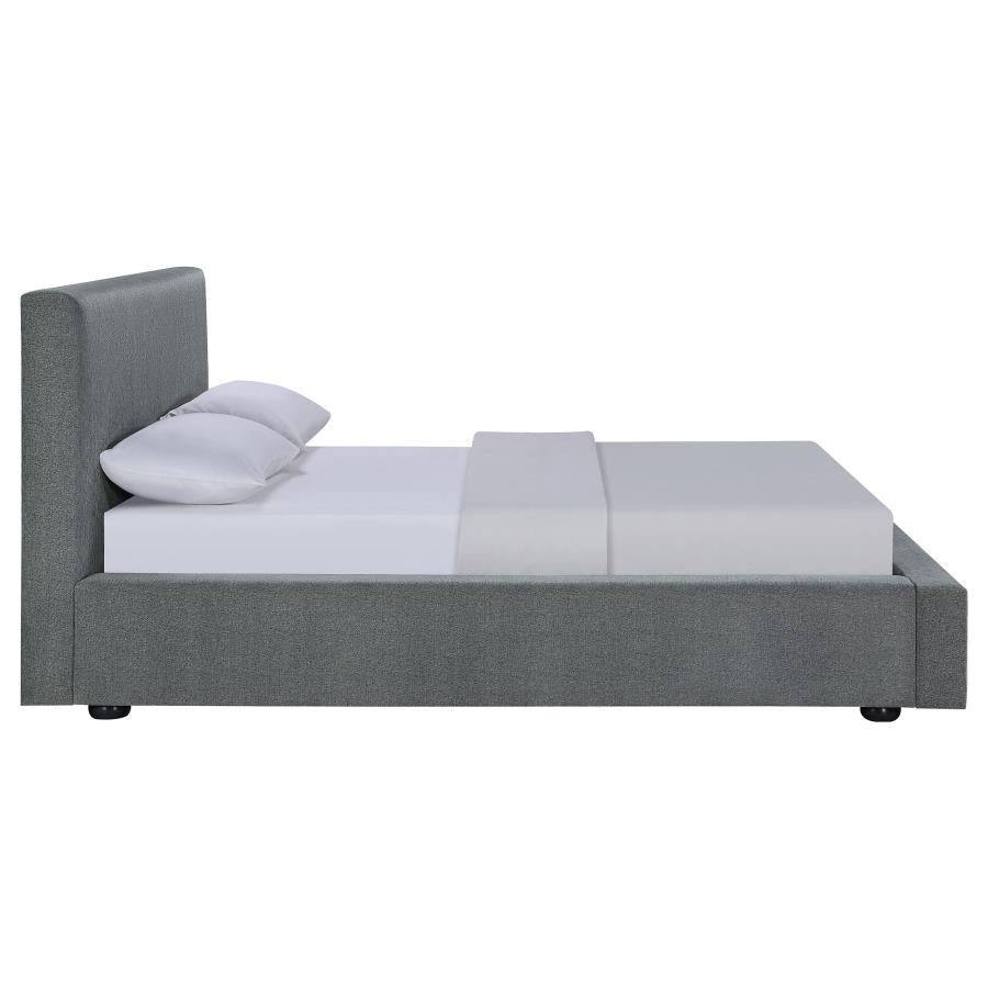 Gregory Upholstered Platform Bed Graphite - (316020KE)