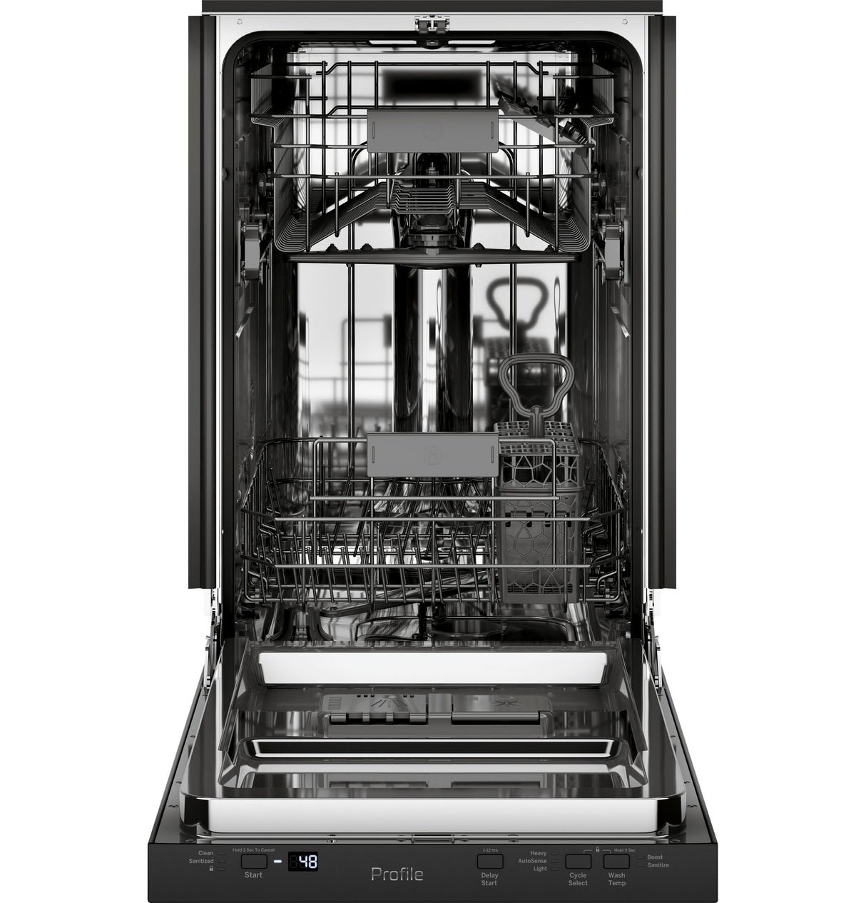 GE Profile(TM) ENERGY STAR(R) 18" ADA Compliant Stainless Steel Interior Dishwasher with Sanitize Cycle - (PDT145SGLBB)