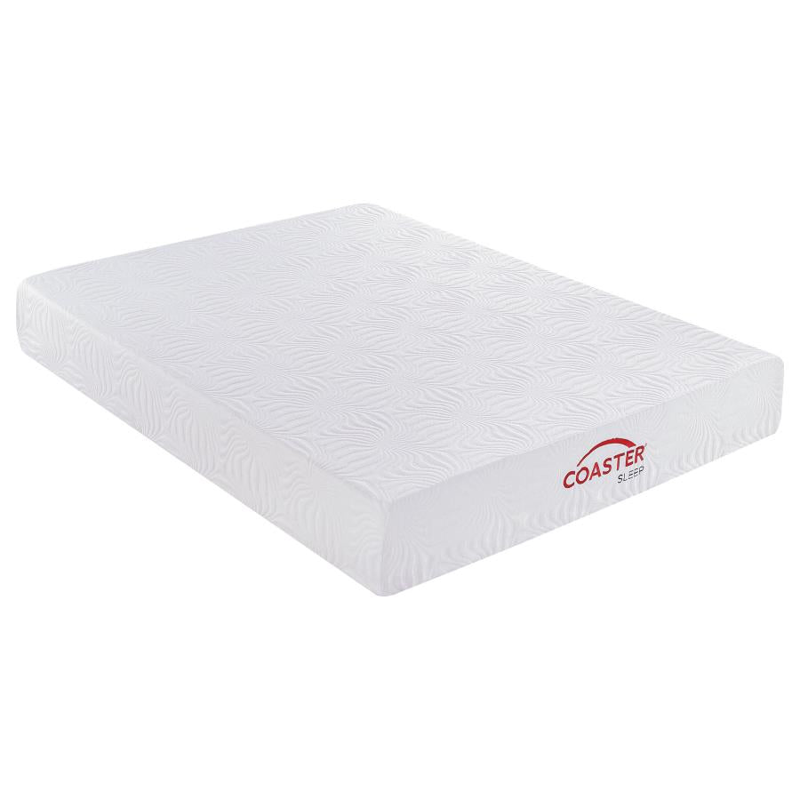 Key Twin Long Memory Foam Mattress White - (350064TL)