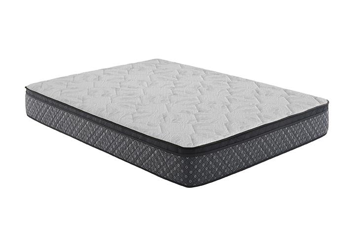 Aspen 12.5" Queen Mattress White and Black - (350382Q)