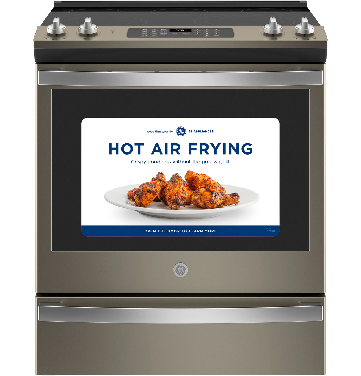 GE(R) 30" Slide-In Electric Convection Range with No Preheat Air Fry - (JS760EPES)