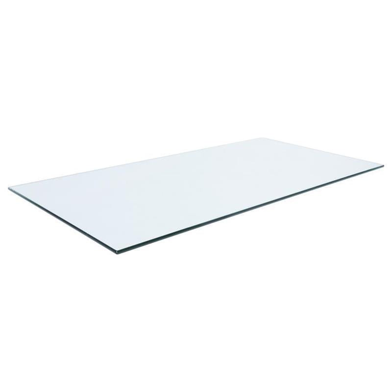 48x24" 10mm Rectangular Glass Top Clear - (CP244810)