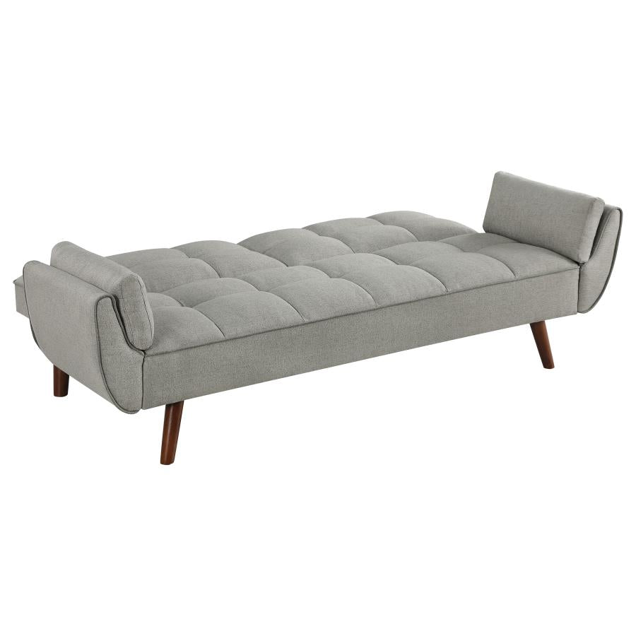 Caufield Upholstered Buscuit Tufted Covertible Sofa Bed Grey - (360096)