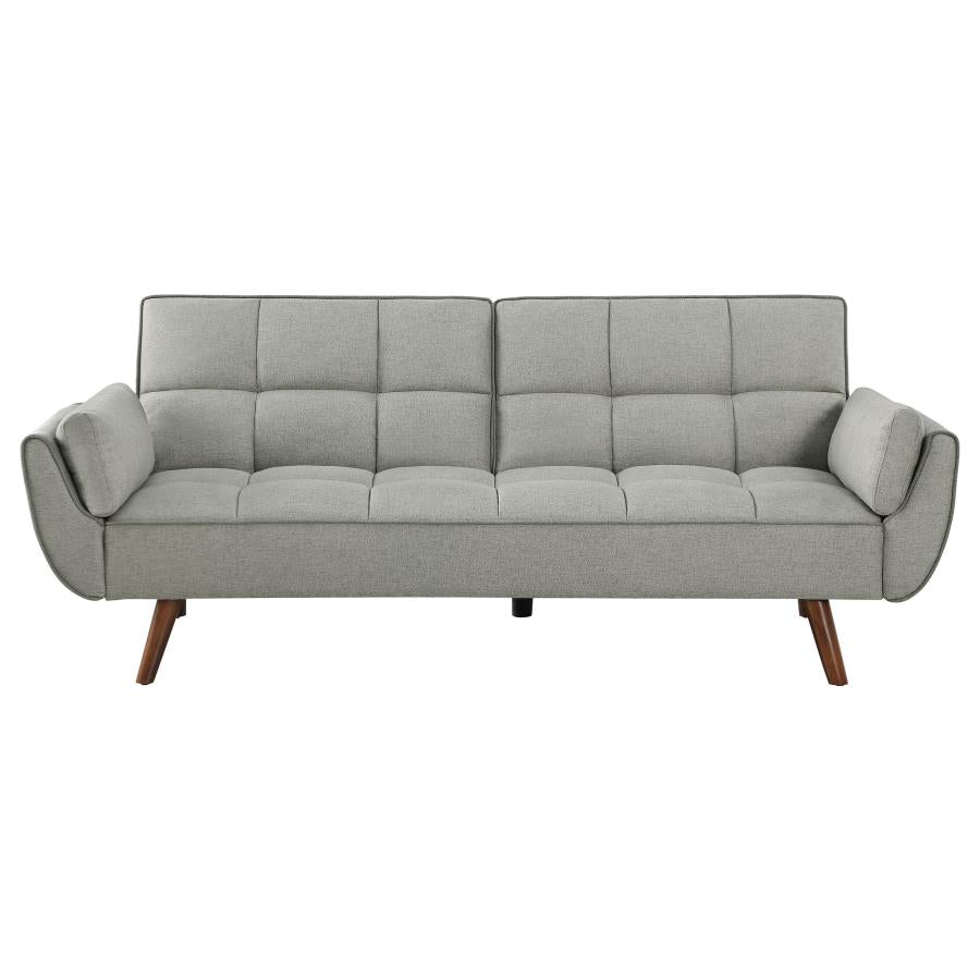 Caufield Upholstered Buscuit Tufted Covertible Sofa Bed Grey - (360096)