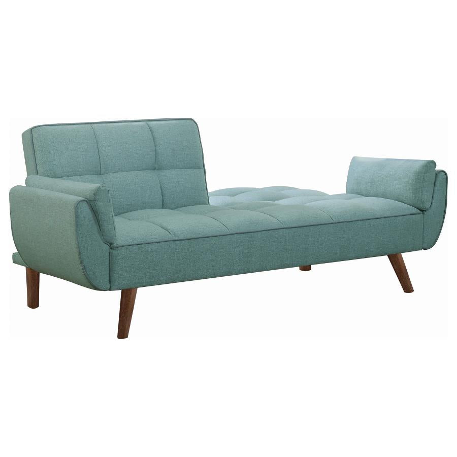 Caufield Biscuit-tufted Sofa Bed Turquoise Blue - (360097)