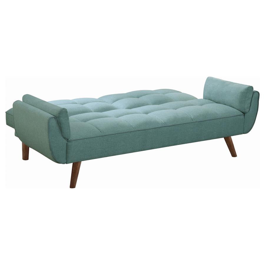 Caufield Biscuit-tufted Sofa Bed Turquoise Blue - (360097)