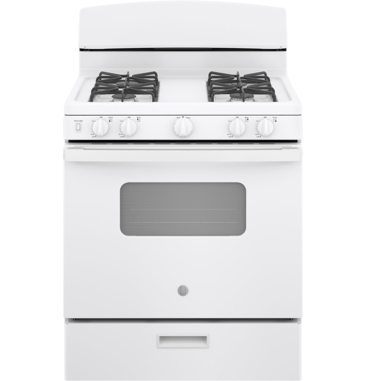GE(R) 30" Free-Standing Front Control Gas Range - (JGBS10DEMWW)