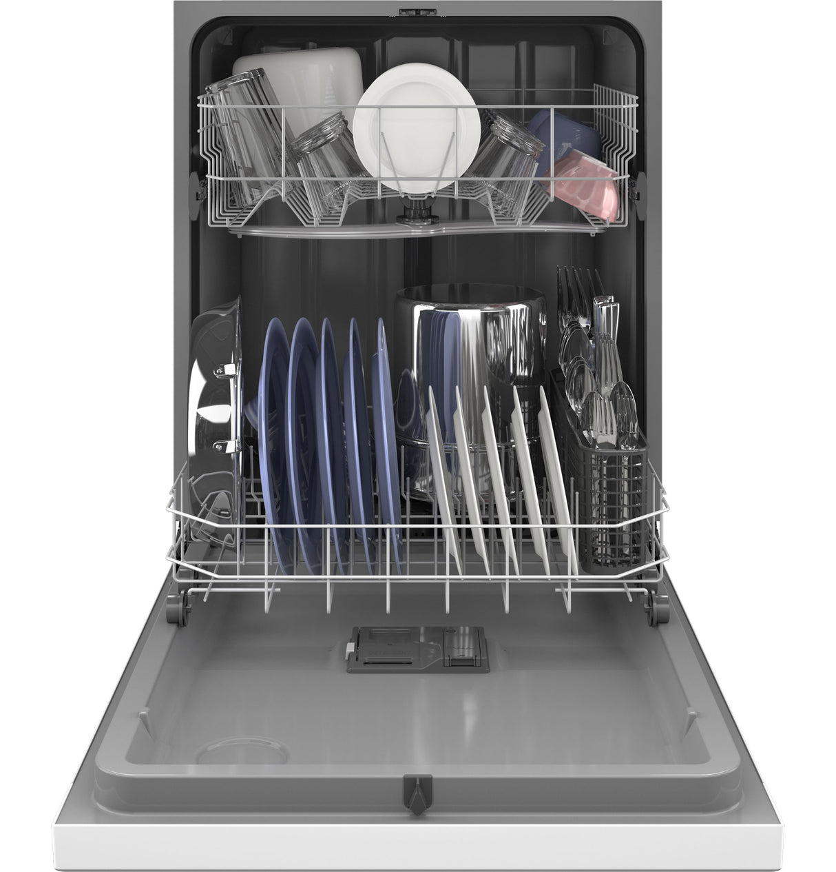 Hotpoint(R) One Button Dishwasher with Plastic Interior - (HDF310PGRWW)