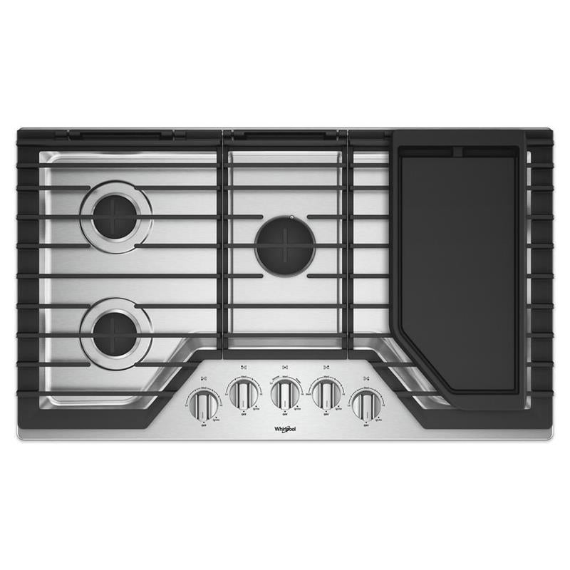 36-inch Gas Cooktop with Griddle - (WCG97US6HS)