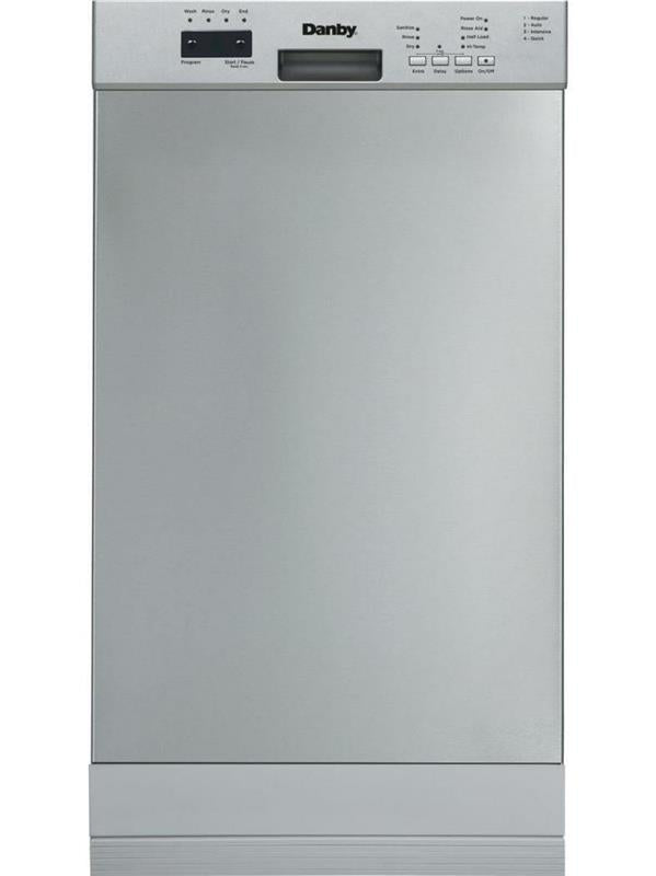 Danby 18" Wide Built-in Dishwasher in Stainless Steel - (DDW18D1ESS)