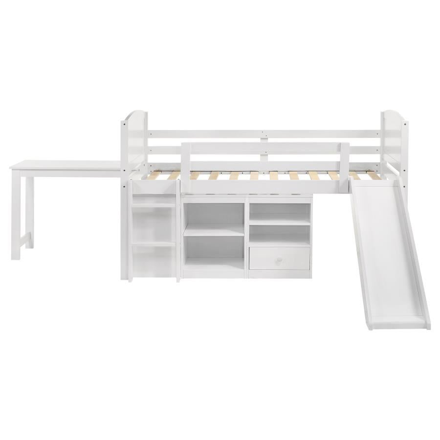 Millie Twin Workstation Loft Bed White - (400330T)