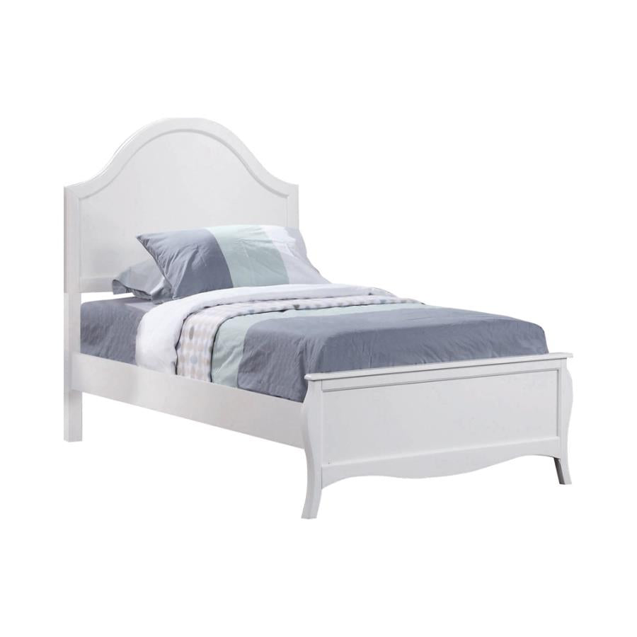Dominique Twin Panel Bed Cream White - (400561T)