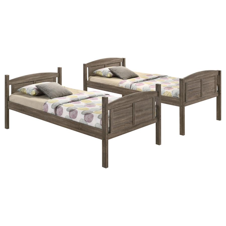 Flynn Twin Over Full Bunk Bed Weathered Brown - (400809)