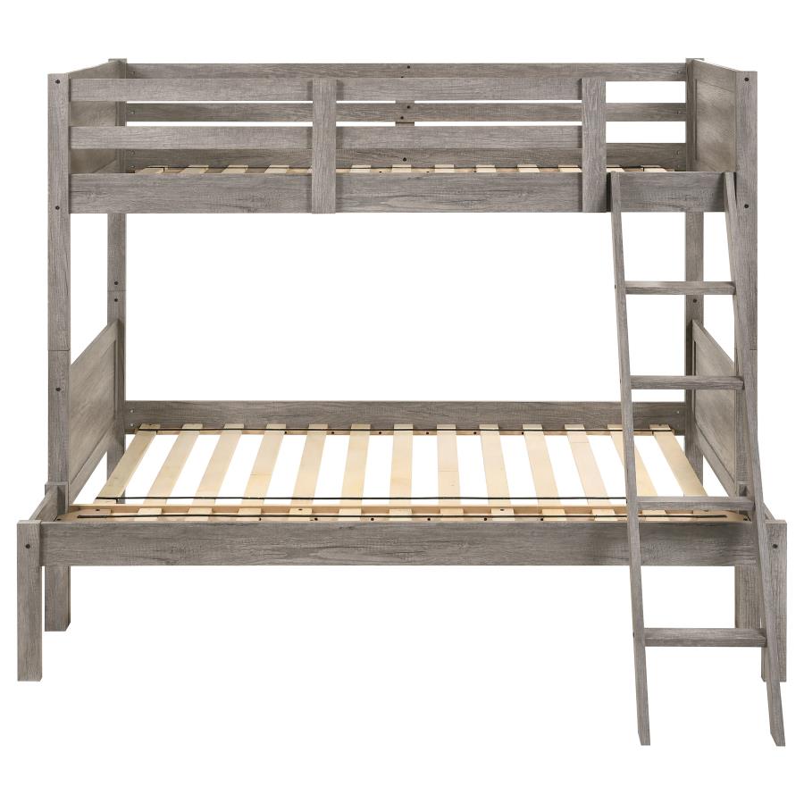 Ryder Twin Over Full Bunk Bed Weathered Taupe - (400819)