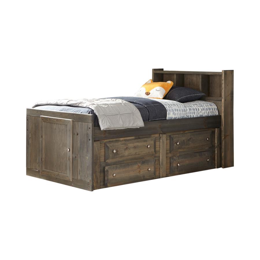 Wrangle Hill Twin Storage Bed Gun Smoke - (400839T)