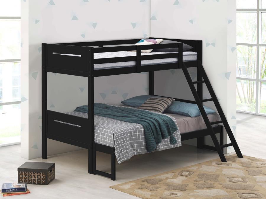 Littleton Twin Over Full Bunk Bed Black - (405052BLK)