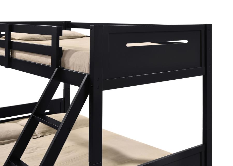 Littleton Twin Over Full Bunk Bed Black - (405052BLK)