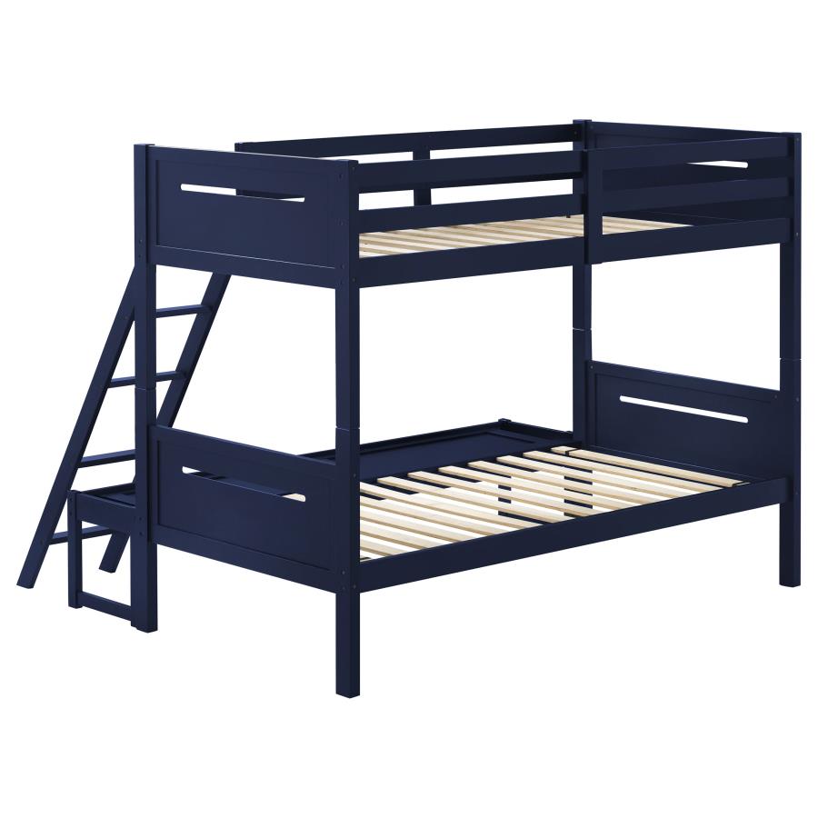 Littleton Twin Over Full Bunk Bed Blue - (405052BLU)