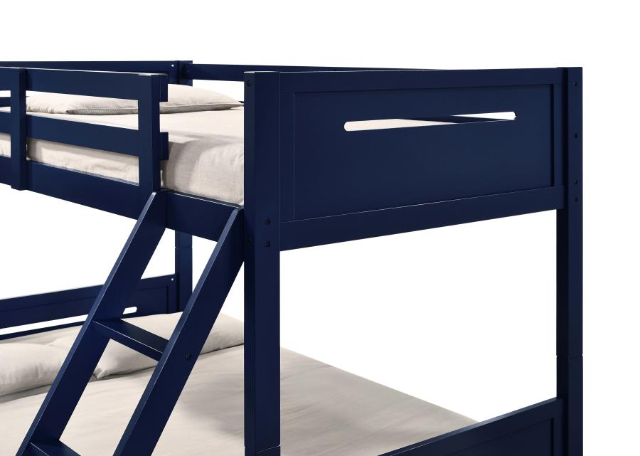 Littleton Twin Over Full Bunk Bed Blue - (405052BLU)