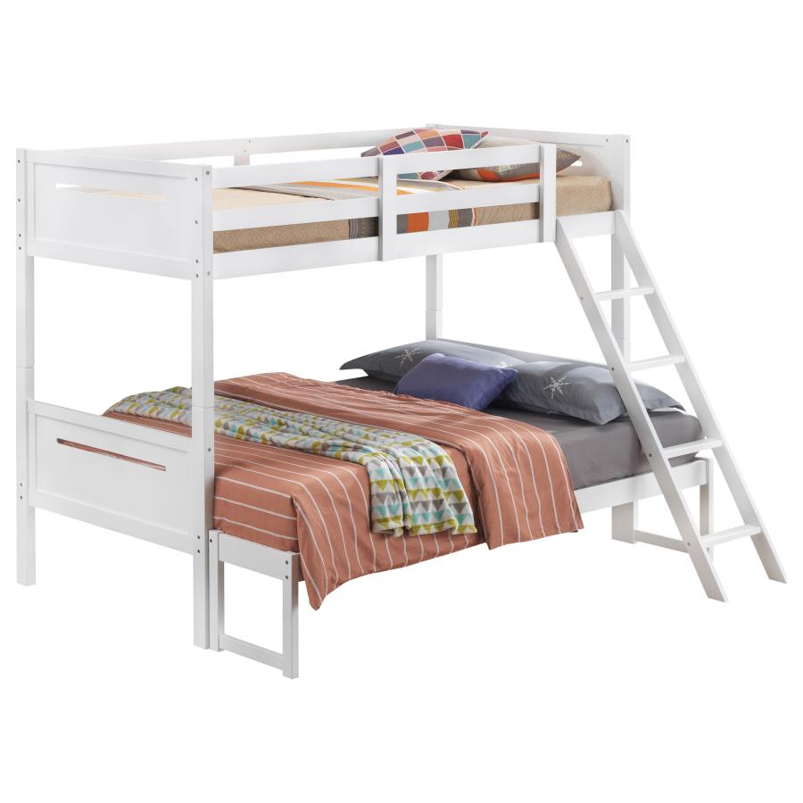 Littleton Twin Over Full Bunk Bed White - (405052WHT)