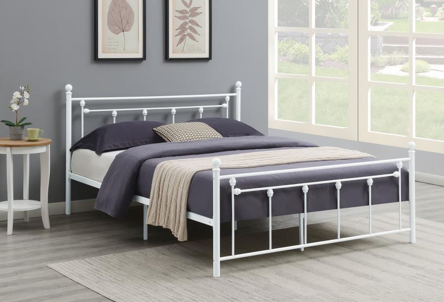 Canon Metal Slatted Headboard Platform Bed - (422736F)