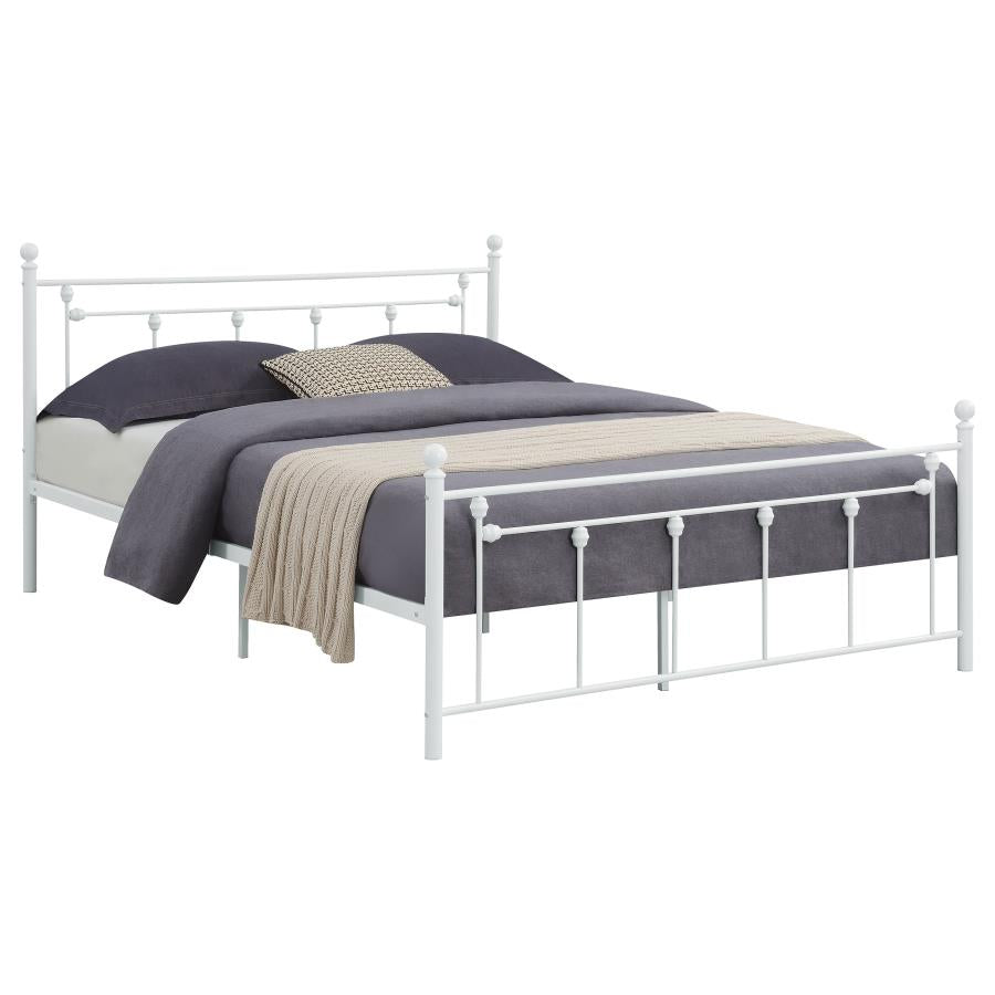 Canon Metal Slatted Headboard Platform Bed - (422736F)