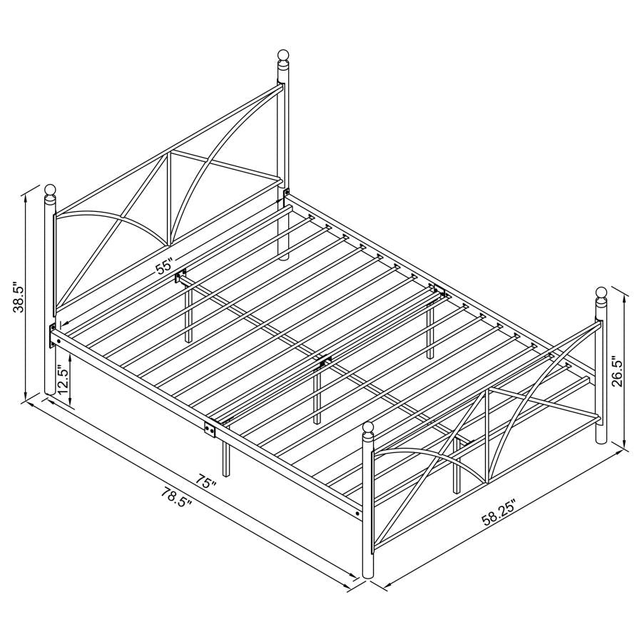 Hart Full Platform Bed Black - (422755F)