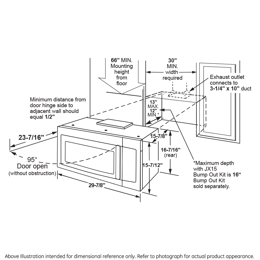 GE(R) 1.6 Cu. Ft. Over-the-Range Microwave Oven - (JVM3162RJSS)