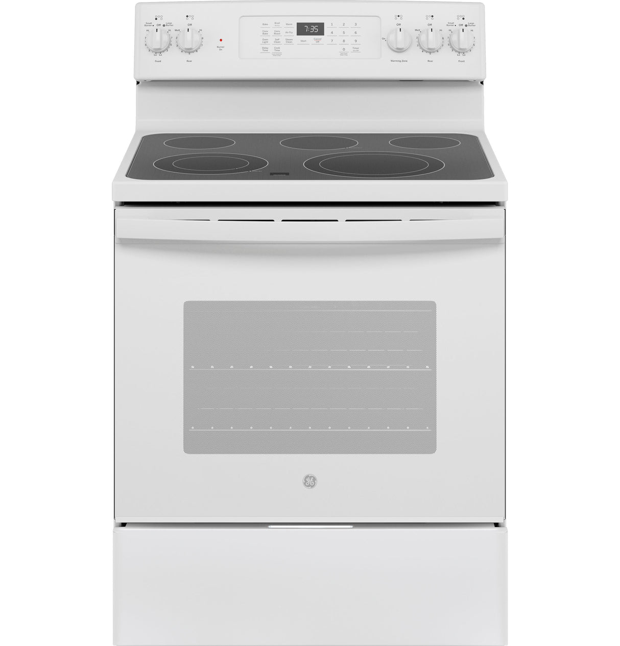 GE(R) 30" Free-Standing Electric Convection Range with No Preheat Air Fry - (JB735DPWW)