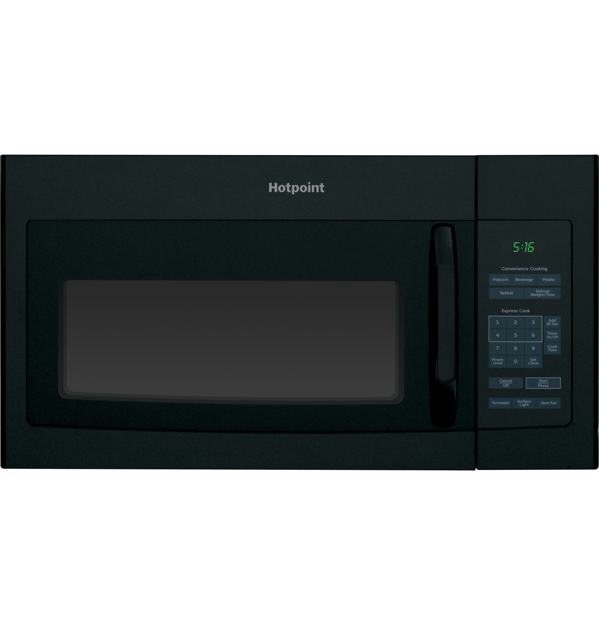 Hotpoint(R) 1.6 Cu. Ft. Over-the-Range Microwave Oven - (RVM5160DHBB)