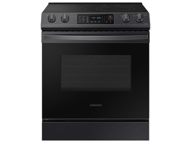 6.3 cu. ft. Smart Slide-in Electric Range with Convection in Black Stainless Steel - (NE63T8311SG)