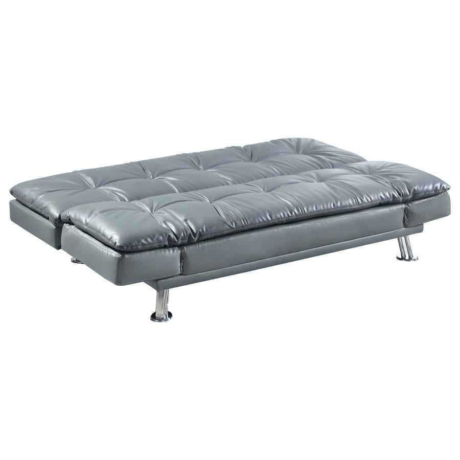 Dilleston Tufted Back Upholstered Sofa Bed Grey - (500096)