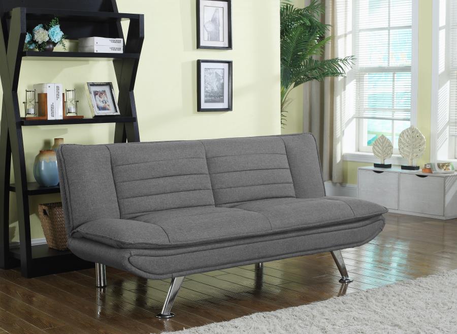 Julian Upholstered Sofa Bed With Pillow-top Seating Grey - (503966)