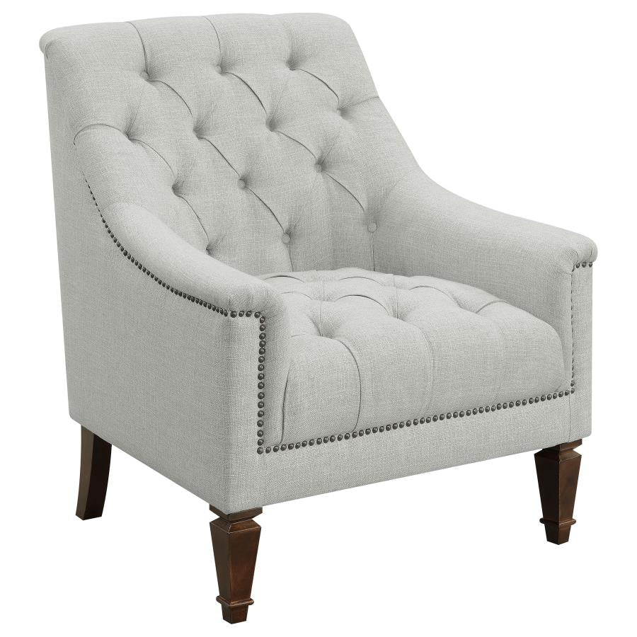 Avonlea Sloped Arm Upholstered Chair Grey - (505643)