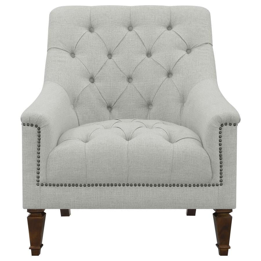 Avonlea Sloped Arm Upholstered Chair Grey - (505643)