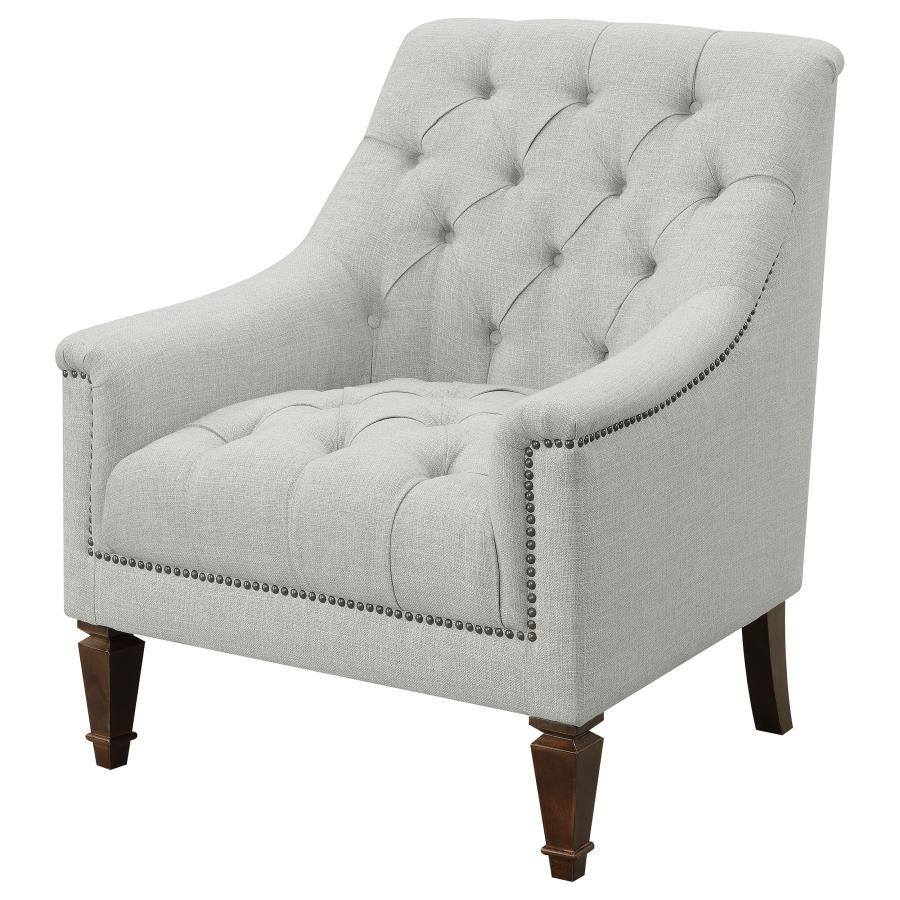 Avonlea Sloped Arm Upholstered Chair Grey - (505643)